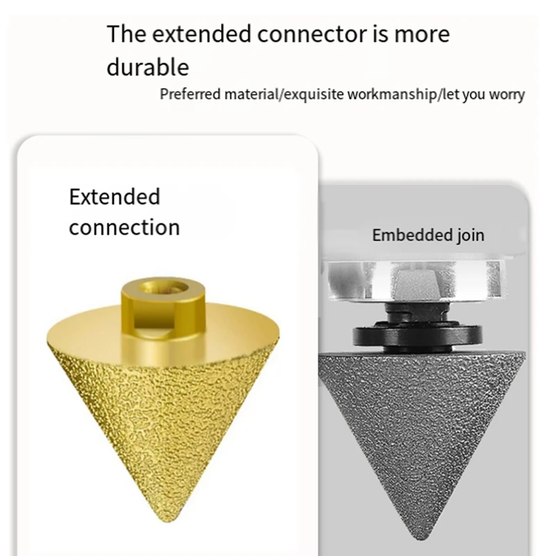 1 ชิ้น M14 เพชร Chamfer Bits Dia 38 มม.เครื่องตัดกระเบื้องหินอ่อนคอนกรีตรู