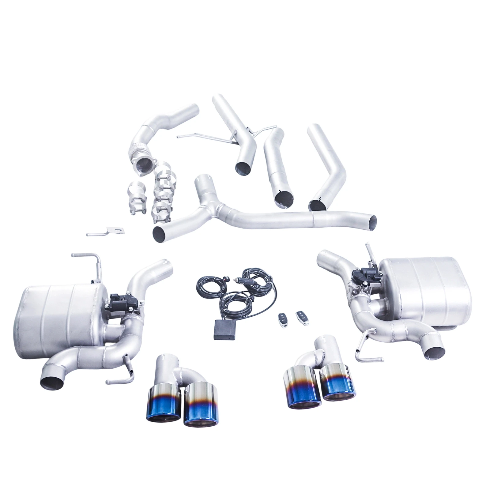 GFC brand for the 2008-2010 Audi A5 B8 2.0T Catback high-performance variable valve exhaust with muffler and tips