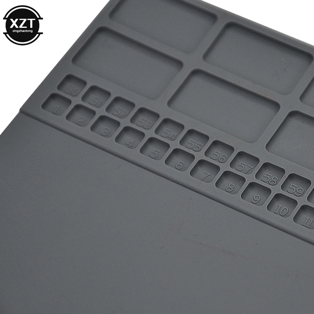 350*250Mm Warmte Isolatie Reparatie Pad Soldeerwerk Station Mat Silicon Lassen Solderen Onderhoud Platform Voor Reparatie Tools