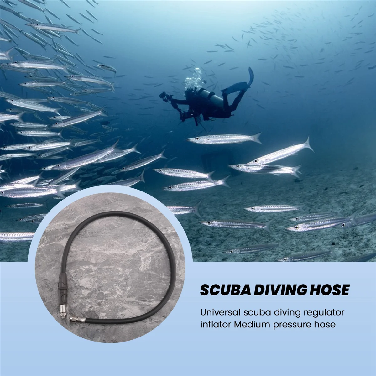 環境に優しいスキューバダイビング BCD 中圧ホース スキューバダイビングレギュレーター 2ND ゲージ呼吸レギュレーター用