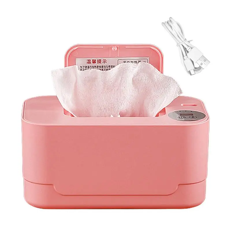 USB Portable Baby Wipes Heater Thermal Warm Wet Towel Dispenser Napkin Heating Box Cover Home Car Mini Tissue Paper Warmer