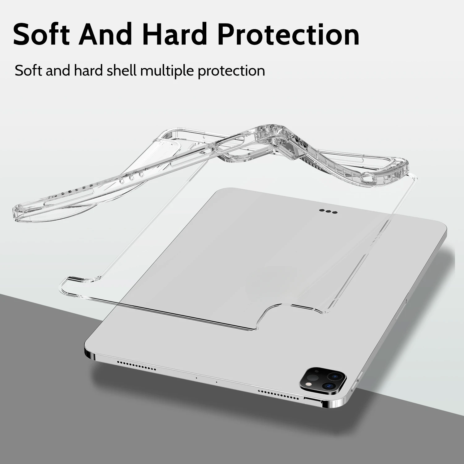 Für iPad 11 Zoll Schutzhülle Mini6 Mit Stifthalter Air4/5 Acryl 10,2 Hartboden Transparent 2024pro13 – Detail 9
