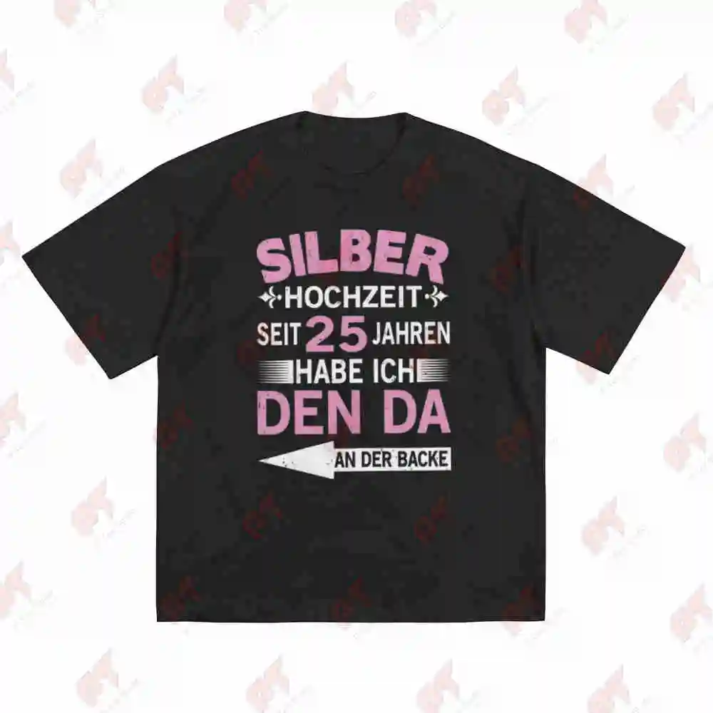 25Th Wedding Anniversary 25 Years Of Marriage Short Sleeve Tee 100% Cotton T-Shirt
