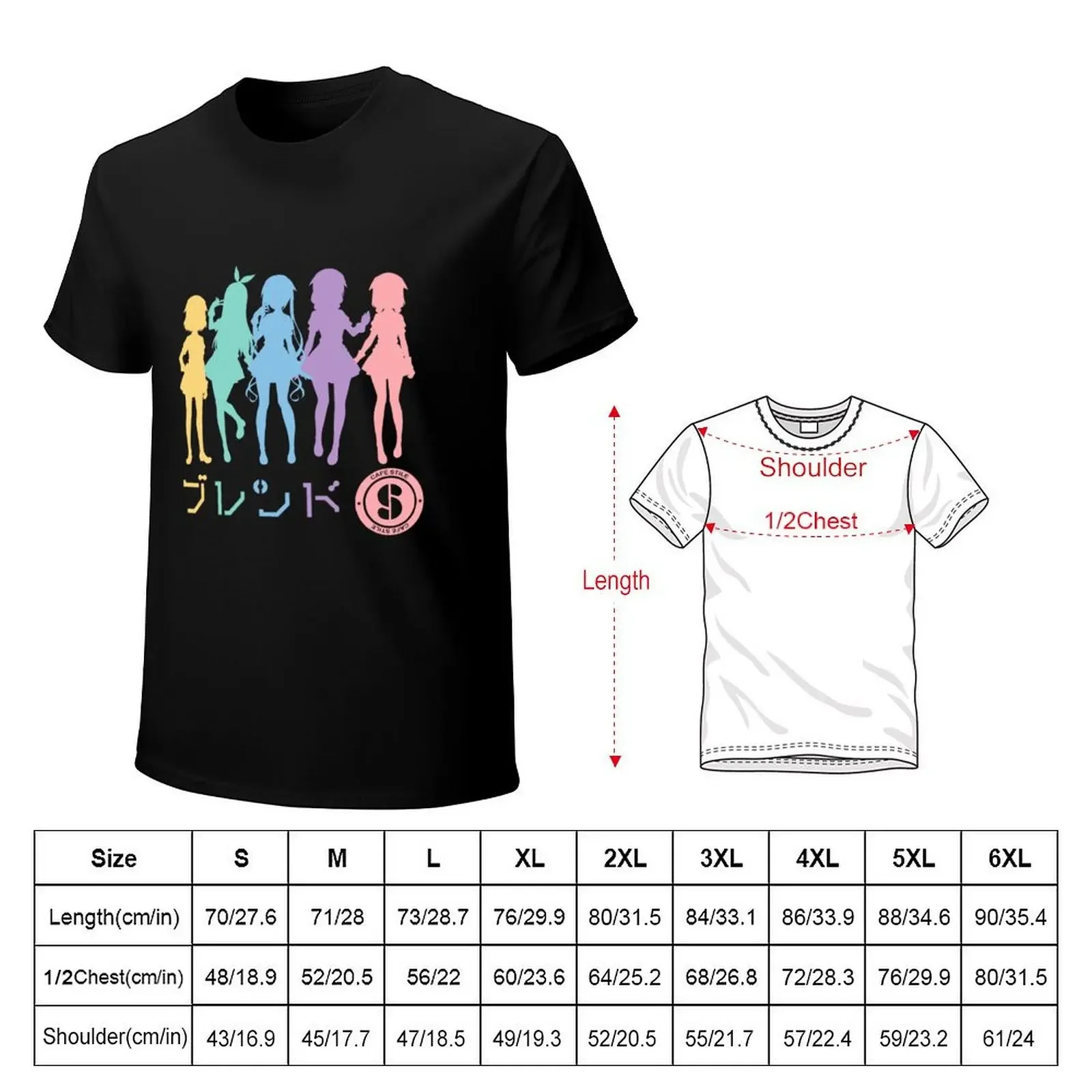 Blend S - Main Girls T-Shirt Aesthetic clothing anime tshirt anime vintage t shirts slim fit t shirts for men