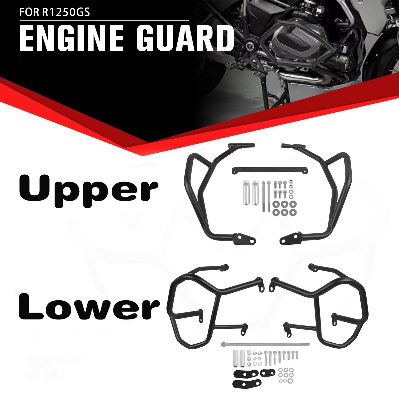 

Engine Guard Crash Bars Bumper For BMW R1250GS R1250 GS R 1250 GS 2018-2024 2023 2022 Motorcycle Frame Falling Protection Bars