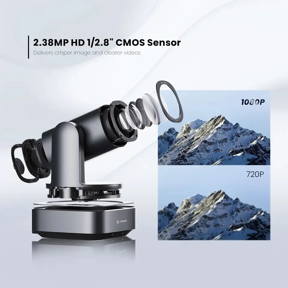 Broadcast TEVO 20X PTZ Conference Camera POE NDI And 4D Joystick Controller For Professional Conference Church Streaming