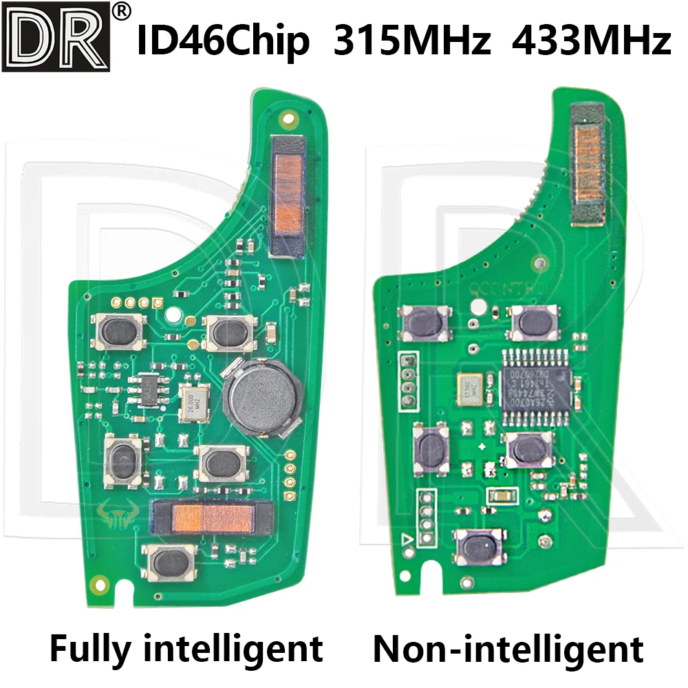 Great ID46 Chip 315/433MHz No/Smart Keyless Go Car Key PCB Board For Chevrolet Cruze Spark Sail Malibu orlando Equinox Aveo