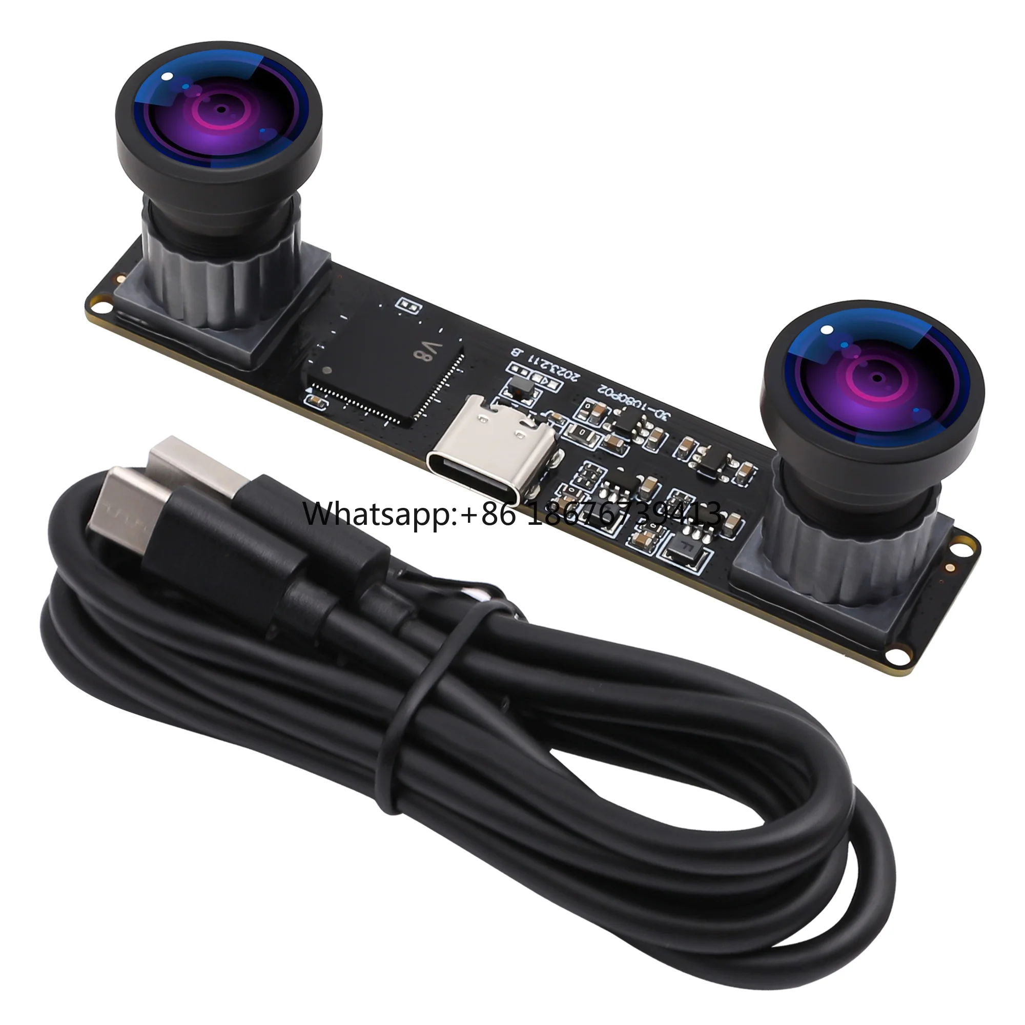 Stereo Camera 4MP Synchronized Dual Lens USB Camera High Speed 1080P 60fps 120 Degree Wide Angle Camera Module for VR AR