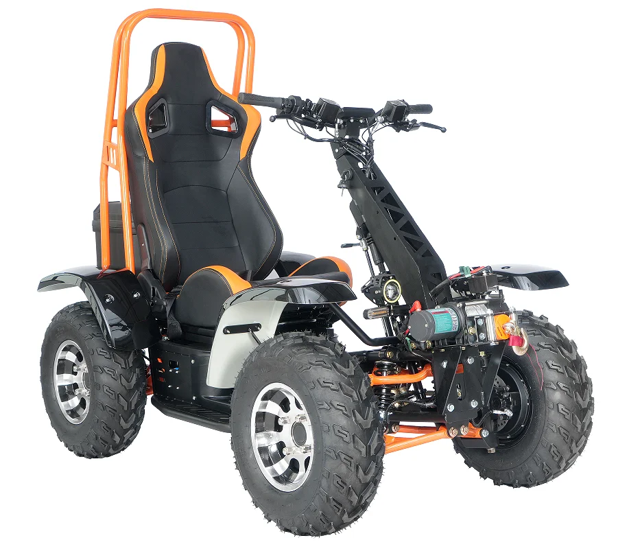 5KW 60V 4WD Electric Scooter With 6000W Motor Power 50km/h Farm Use CE 4*4 ATV COC EEC Certified Sensor Max Load 200kg Sumeide