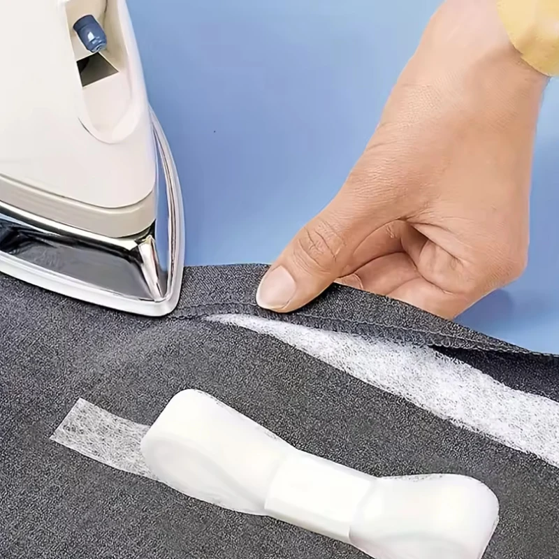 25M Double Sided Non-woven Self-Adhesive Lining Fabric for Clothing Iron on Hem DIY Clothes Length Shorten Sewing Accessories