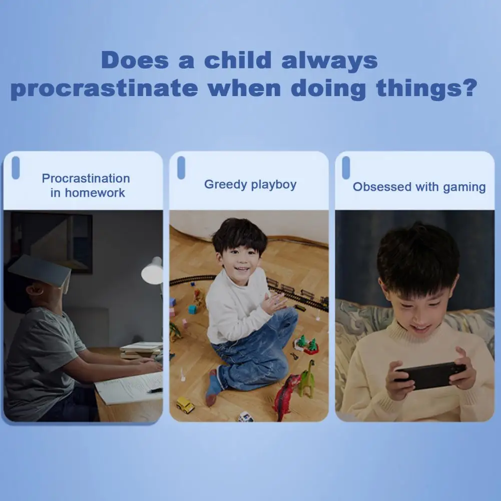 Self-discipline Board Kids Adult Self-discipline Time Clock with 100 Task Tracker Cards Double-sided Task Sheets for Effective