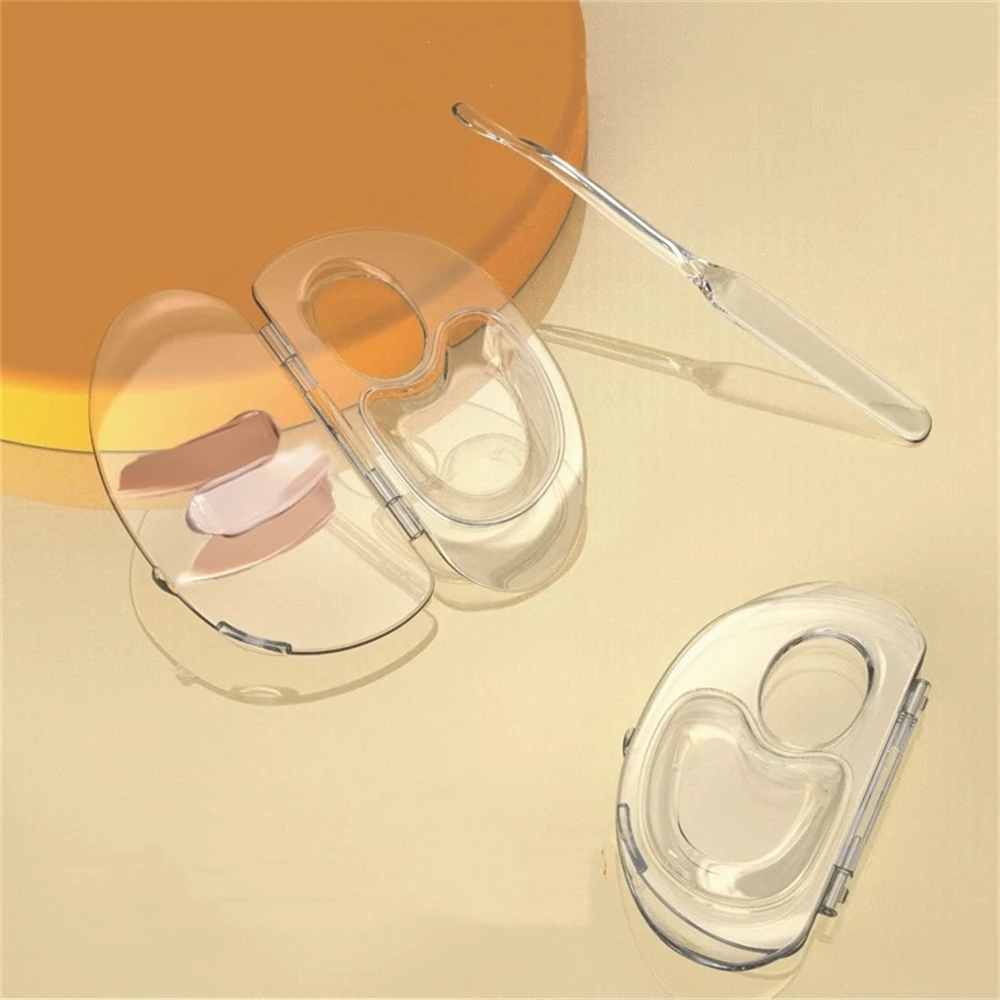 2個/セット カラーミキシング折りたたみトレイ メイクアップカラーボード 透明メイクアップカラーパレット メイクアップクリームミキシング