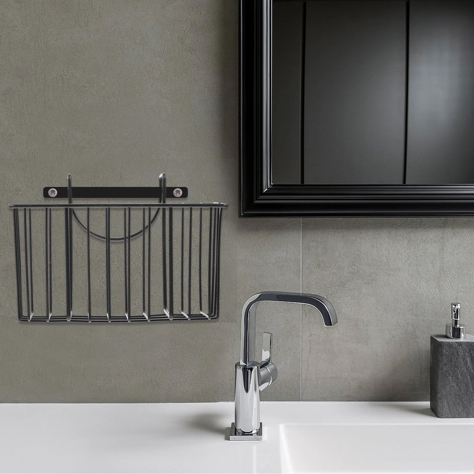 

Stainless Steel Sink Draining Basket Kitchen Organizer Multi-Functional Storage Rack Counter Soap Holder Hollow Bottom Design