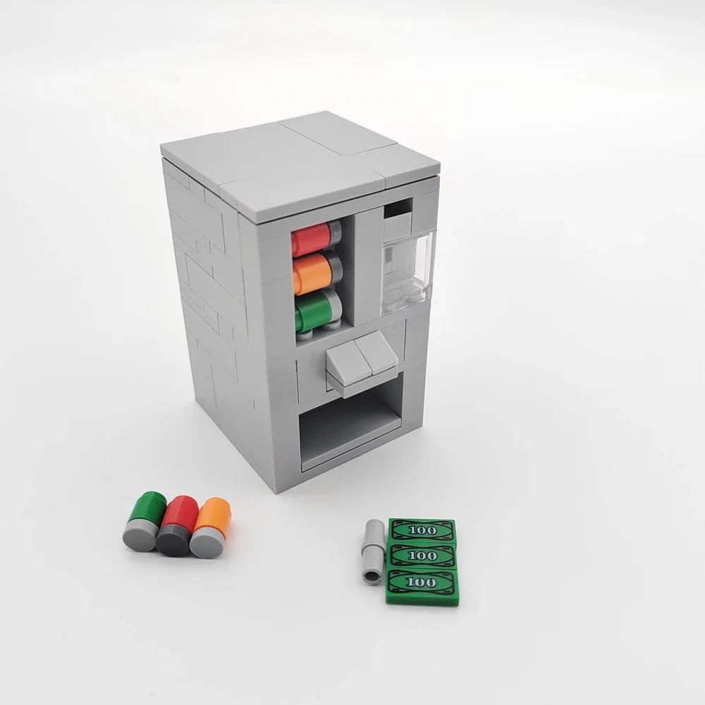 MOC Coin-operated vending machine Bricks DIY Building Blocks Kids Education Toys For Boy and girl Birthday Gift