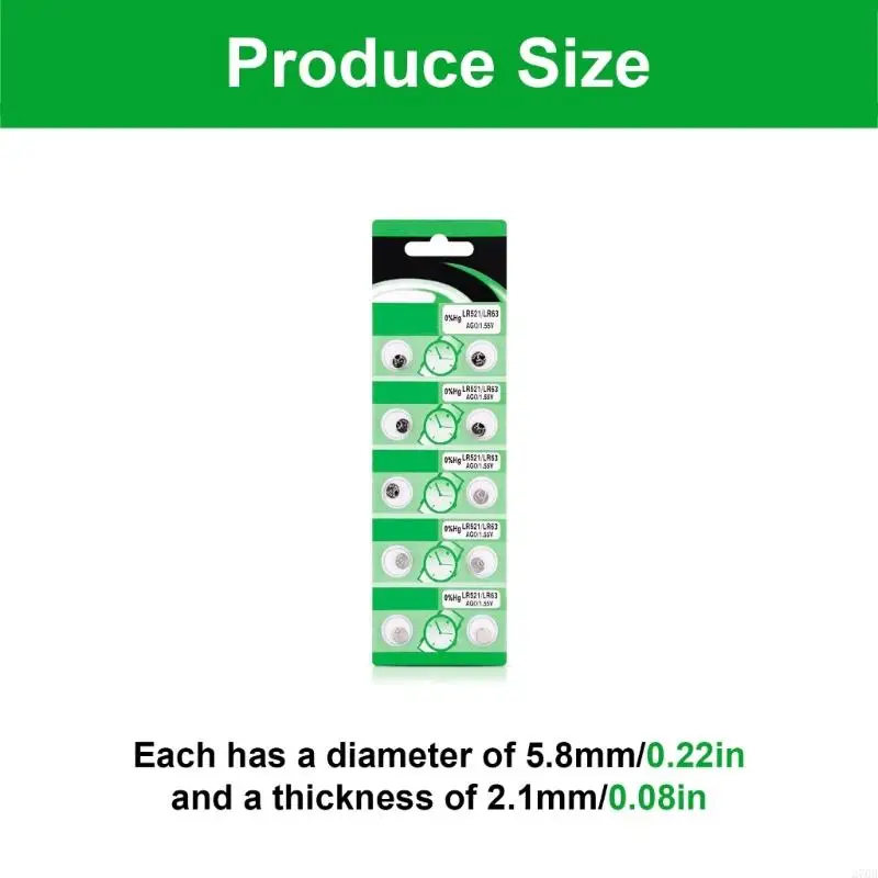 270b Пакет 10 батарей с высокой емкостью LR521 G0 1,5 В 1,5 В LR521 Батареи монеты для малых устройств электроники