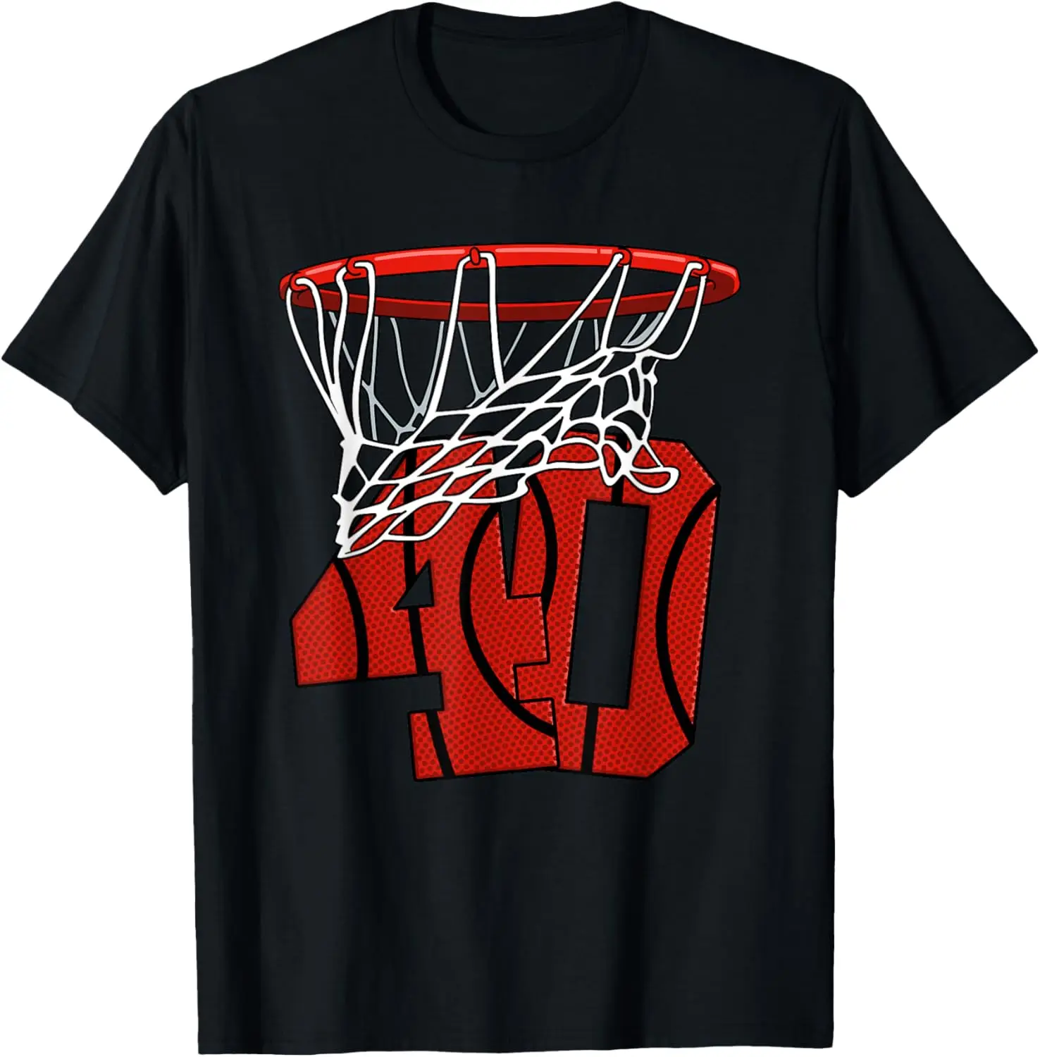 40th Basketball Birthday - Basketball and Streetball Gift T-Shirt