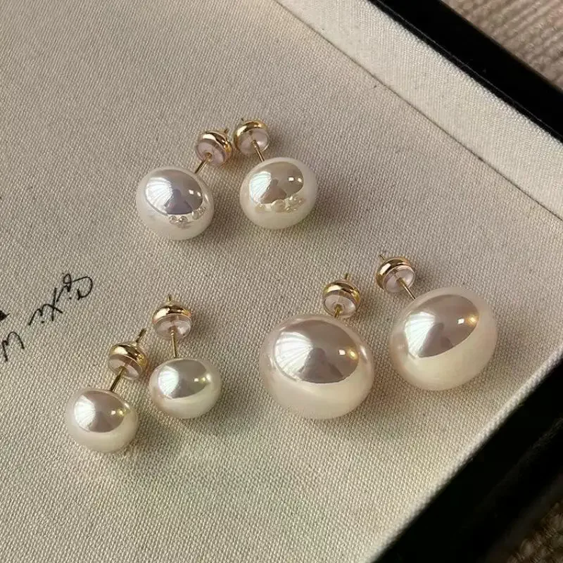 New French Elegant Pearl Earrings For Korean Fashion Wedding Jewelry Party Women's Sweet Accessories Gift