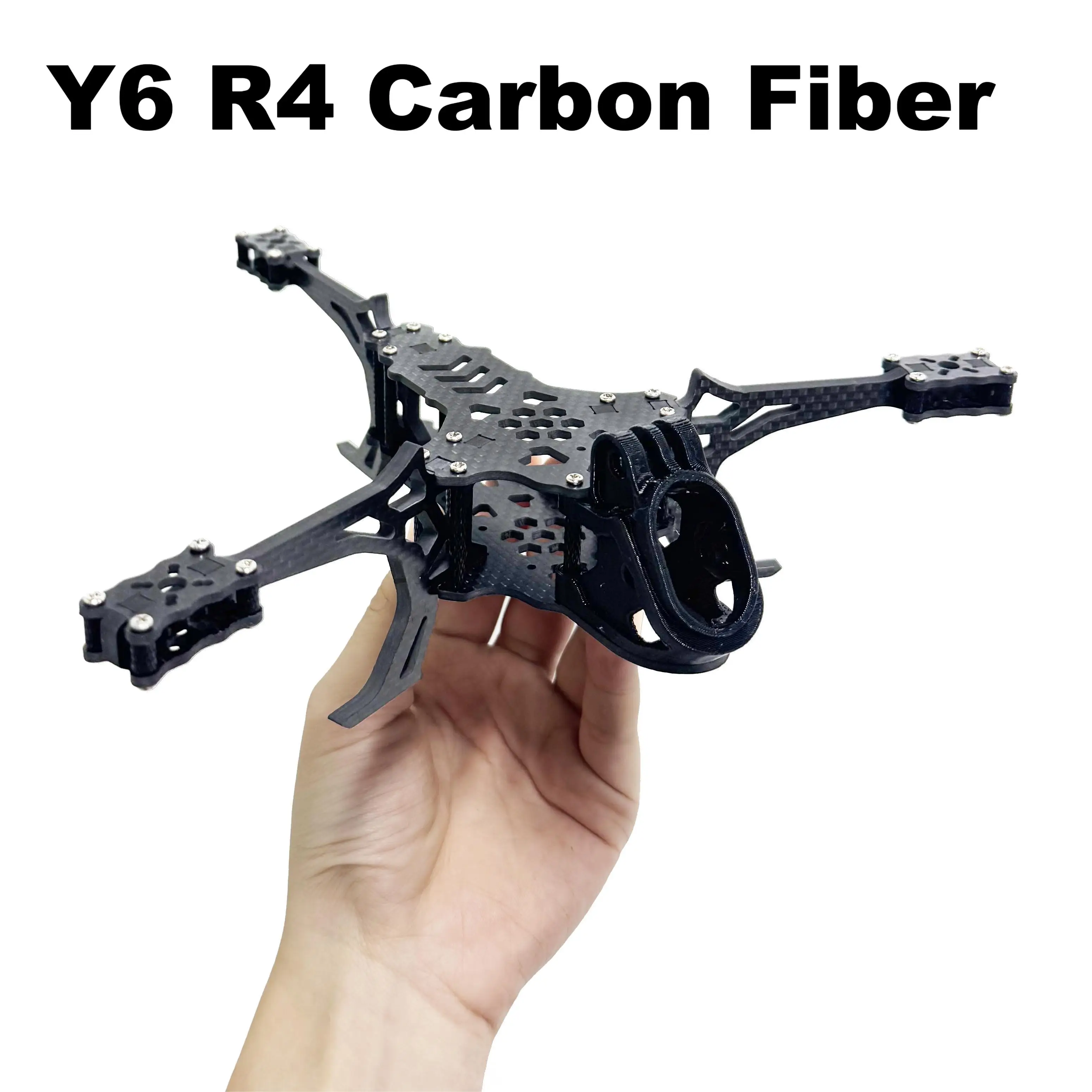 

Y6R4 4inch FPV Drone Frame Kit Carbon Fiber Racing Drone Quadcopter Freestyle INAV Beatflight F722 Ardupilot PX4 Flight Control