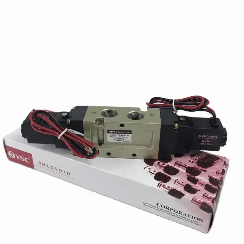 Solenoid Valve YSVF5220 Reversing Valve DC24V 220VAC 2 Position 5 Way Elevator Parts Lift Accessories