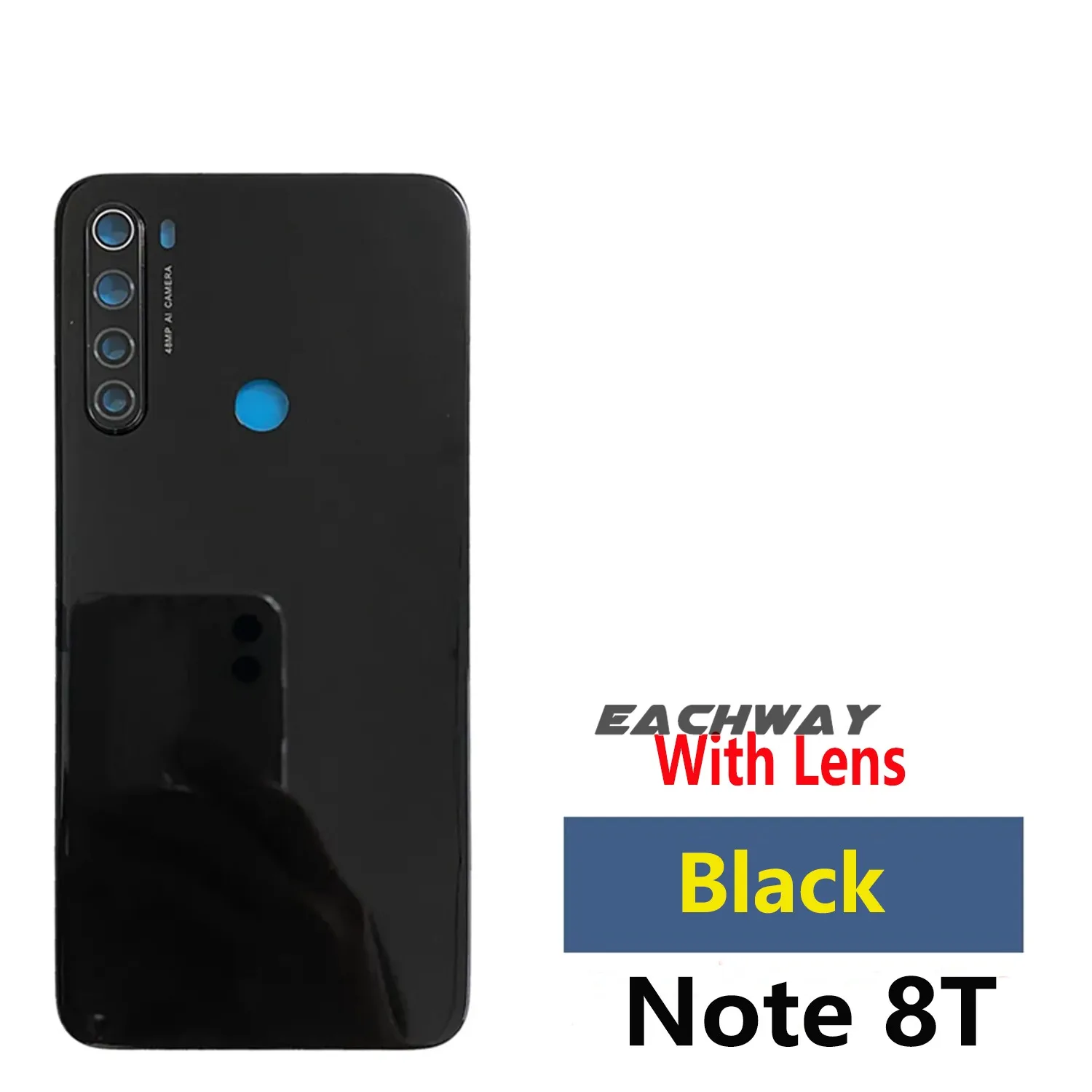 Glass For Xiaomi Redmi Note 8 Pro Battery Cover Back Panel Note 8 Rear Housing Case For Redmi Note 8T Back Cover With Lens