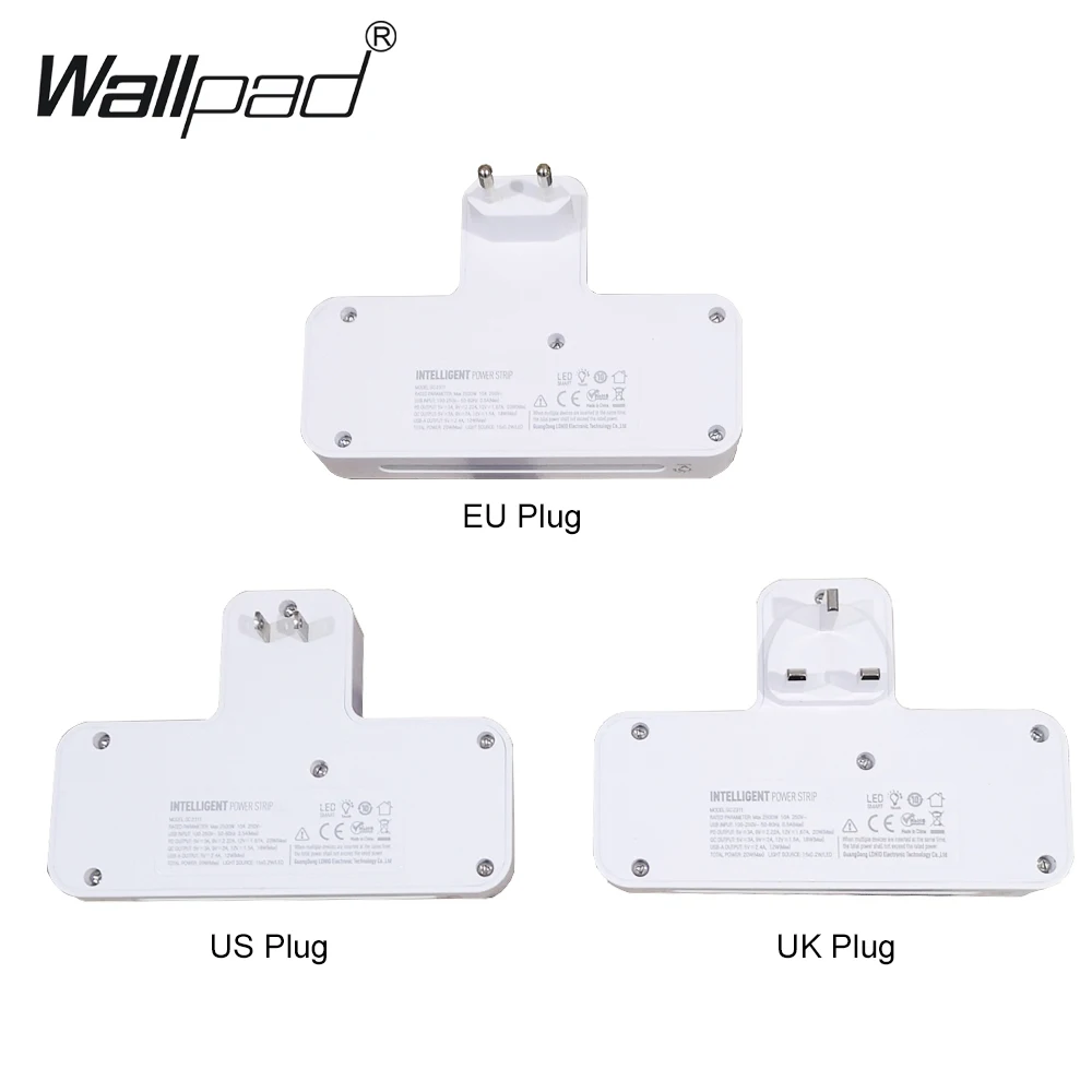 Super Quality Type C Universal Extension Socket with USB Quick Charge Outlet with Dimmable Indicator LED UK EU US Power Strip