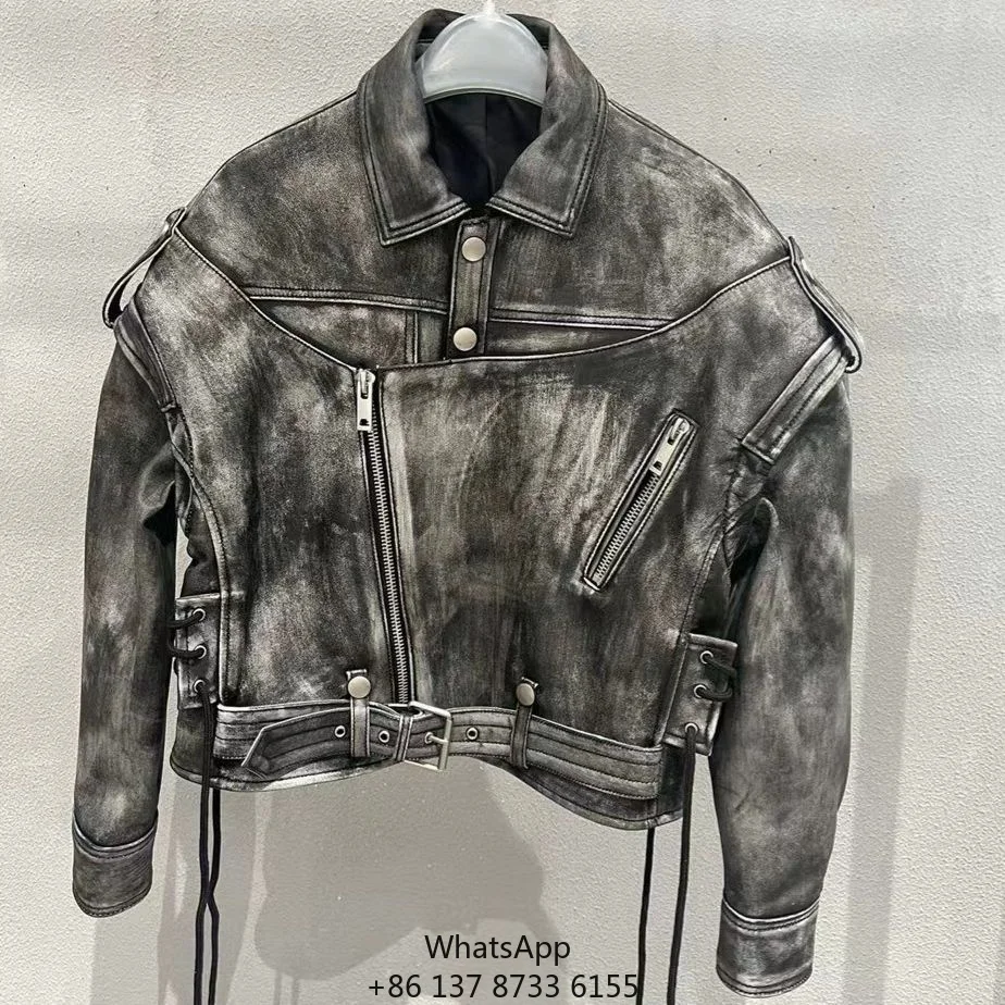 

New Spring Autumn Leather Jacket Women Short Korean Style Leather Jacket Large Size