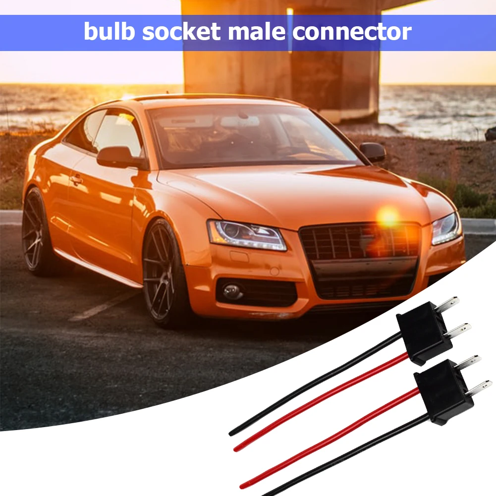 

1 Pair H7 Bulb Socket Male Connector Adapter Pigtail for Headlight Fog Lamp