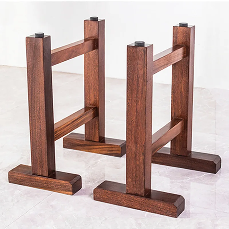 Wooden Large Board Table Stand Solid Wood Tea Table Conference Table Leg Accessories Retro Furniture Table Stand