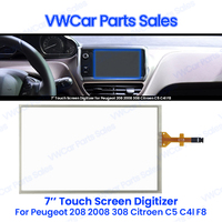 7 Inch Black Glass Touch Screen Panel Digitizer Lens For Peugeot 208 2008 308 Citroen C5 c4l C3XR Car DVD Player GPS Navigation