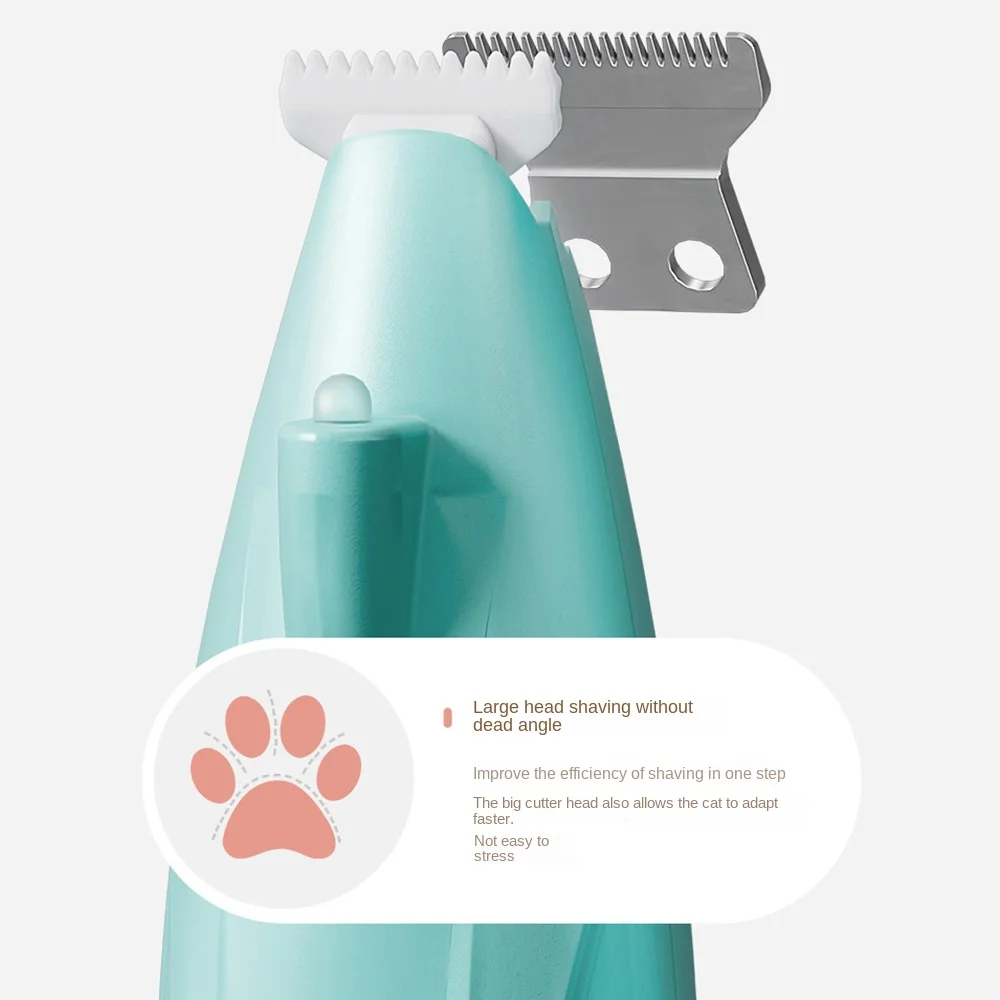 Smooth USB Charging Dogs Haircut Trimmer Widen 2 Modes Pet Paw Hair Clipper Low Noise Comfortable Grip Cats Foot Shaver soles