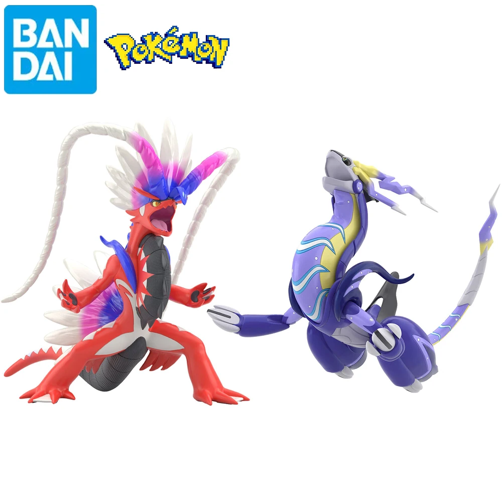 

Pre Original Bandai Pokemon Scale World Koraidon and Miraidon Anime Figures Collectible Model Toys Home Decoration Gifts for Fan