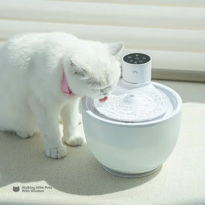 Stainless Steel Pet Drinking Fountain for Cats and Dogs BPA Free 3 Stage Filtration Low Noise Design