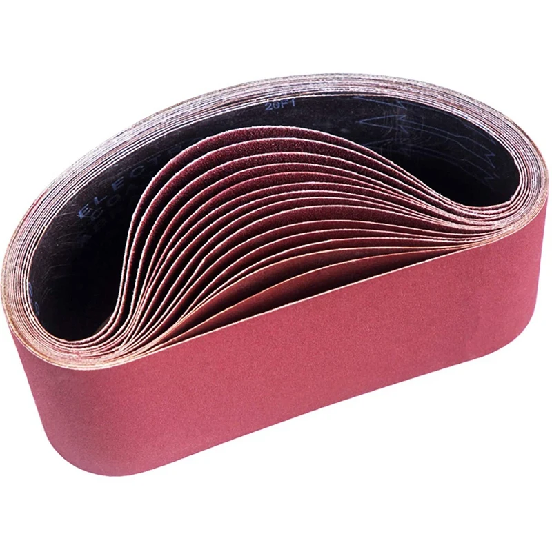 15 Pieces Of Sanding Belts, 100X610mm, 80/120/150/240/400 For Belt Sander Grinding Machine, For Grinding, Filing