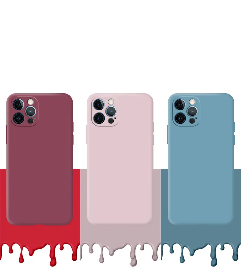 Original Soft Silicone Phone Case For iPhone 14 13 11 12 15 Pro Max Mini X XR XS 7 8 Plus SE 2020 Shockproof Back Cover Cases image 6