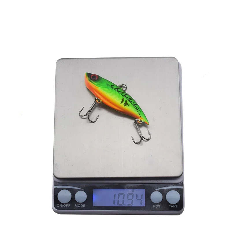 1  Pc Sinking Vibration Fishing Lure 6cm 11g Hard Plastic Artificial VIB Winter Ice Fishing Pike Bait Tackle Isca Peche