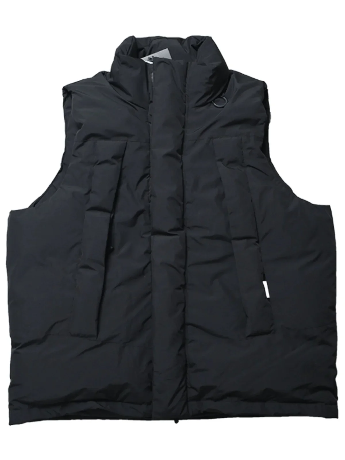 Pier39 Solid Color Stand-Up Collar Multi-Pocket Japanese Waterproof Outdoor Down Vest