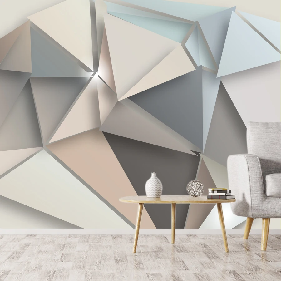 

Abstract Peel and Stick Accept Wall Papers Home Decor Photo Wallpapers for Living Room Bedroom Decoration Brick Geometry Murals