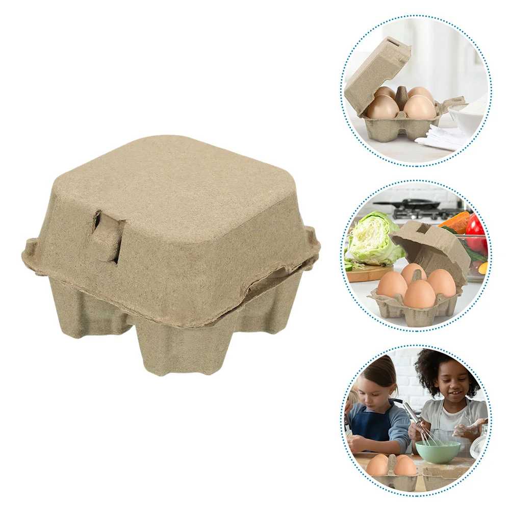 

20 Pcs Paper Pulp Egg Carton Organizer Holder for Refrigerator Eggs Container Cardboard Cartons Easter Empty Mazing