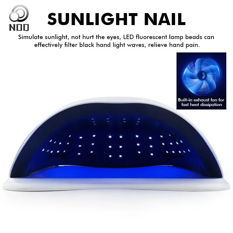 Secador de lámpara LED UV para esmalte de uñas de Gel acrílico, máquina de manicura de gran capacidad, 57LED