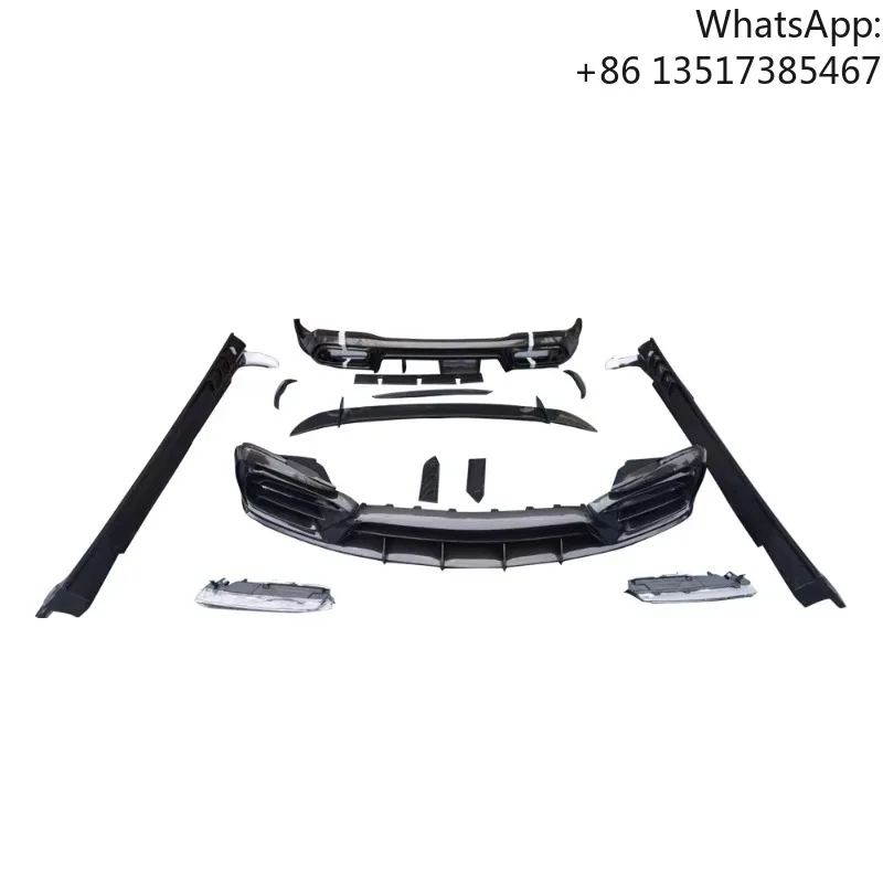 Kit de Carrocería Ancha de Fibra de Carbono, Parachoques y Guardabarros Compatibles con Benz Amg GT63 de 4 Puertas