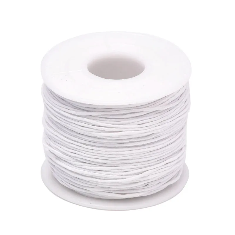 24m 1mm Waxed Cotton Cord For Beading Craft DIY Bracelet Necklace Braided String Thread Jewelry Findings Making