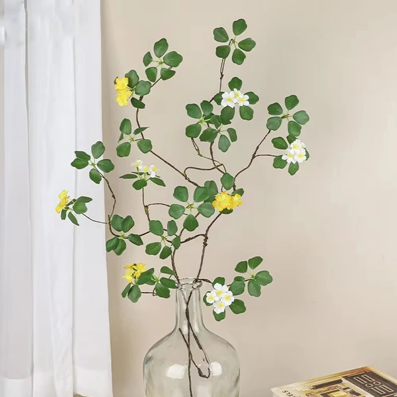 Imitation Guanyin Lotus Leaf Rattan Flower Arrangement And Landscaping With Meaning Long Withered Vine Ornaments