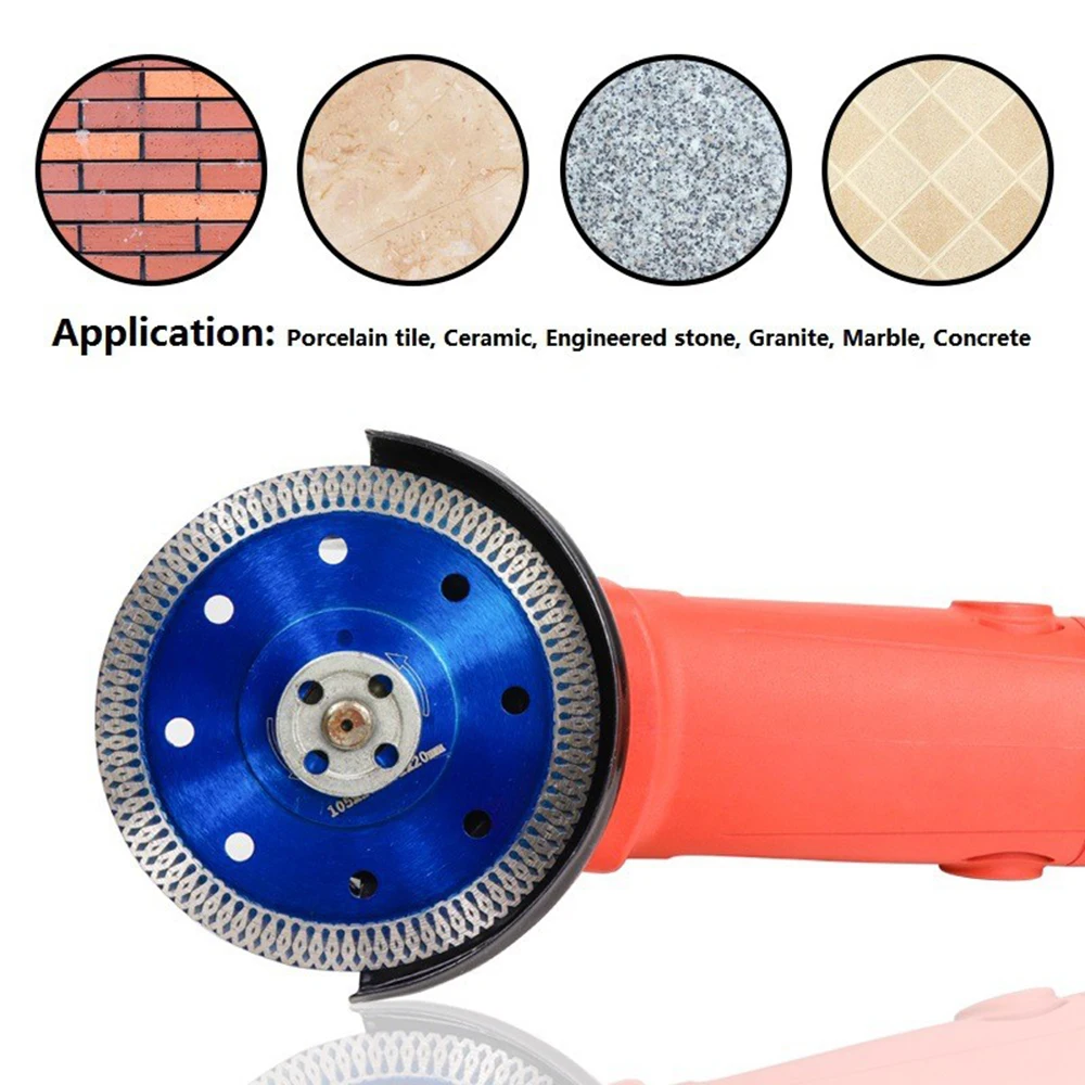 105/115/125mm Diamond Saw Blade For Porcelain Tile Granite Marble Dry/Wet Cutting Stone Cut off Saw Blade Diamond Cutting Disc