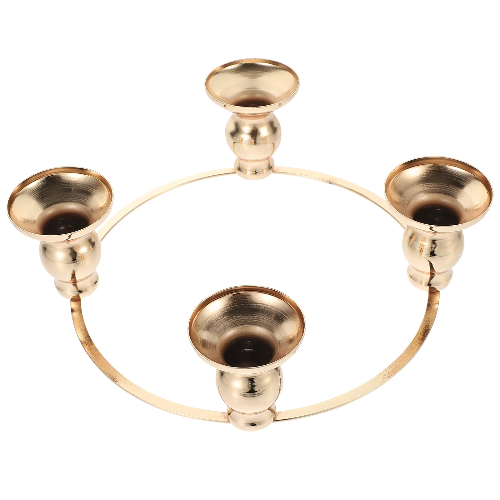 Garland Advent Candlestick Tea Lights Decorative Rings Iron Candelabra Stand