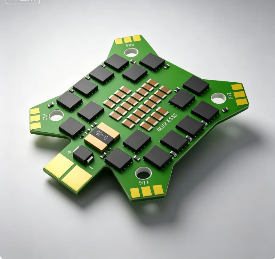 iFlight BLITZ E55S 4-in-1 ESC 55A 2-6S 30.5×30.5mm Mounting Holes BLHeli_S Bluejay Brushless Speed Controller for FPV Racing Dro