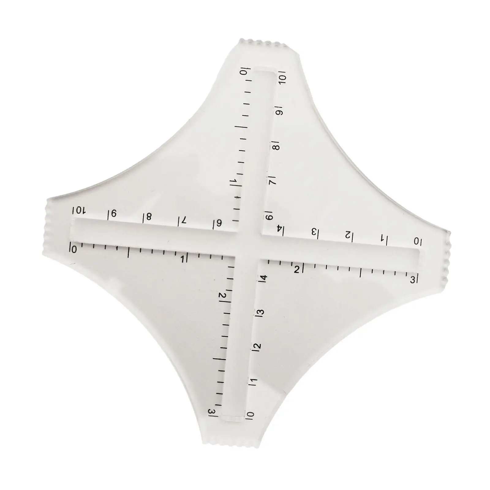 Clear Plastic Density Ruler for Sewing Patchwork Quilting Template Precision Carved Stencil Craft Measurement Tool 10cm