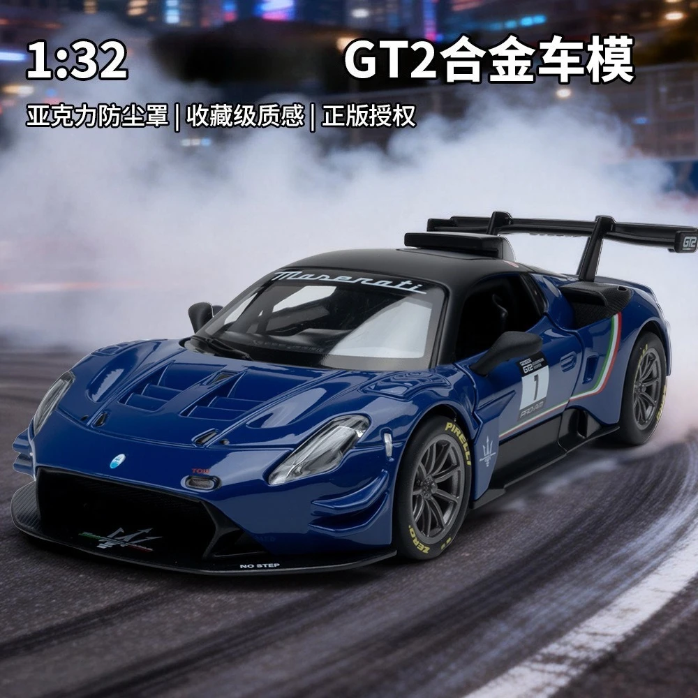 

1:32 GT2 Sports Car Static Model Ornament Toy Gift Diecast Alloy Car Model Collectible
