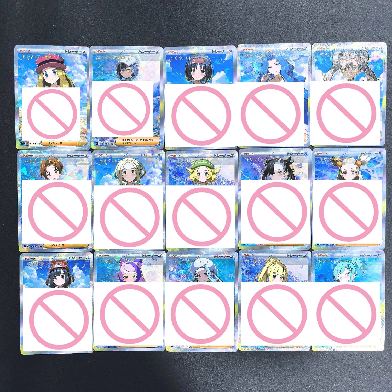 

15Pcs/set Diy Self Made Goddess Story Serena Bonnie Collection Card Refraction Color Flash Marnie Bikini Anime Cards Gift Toys