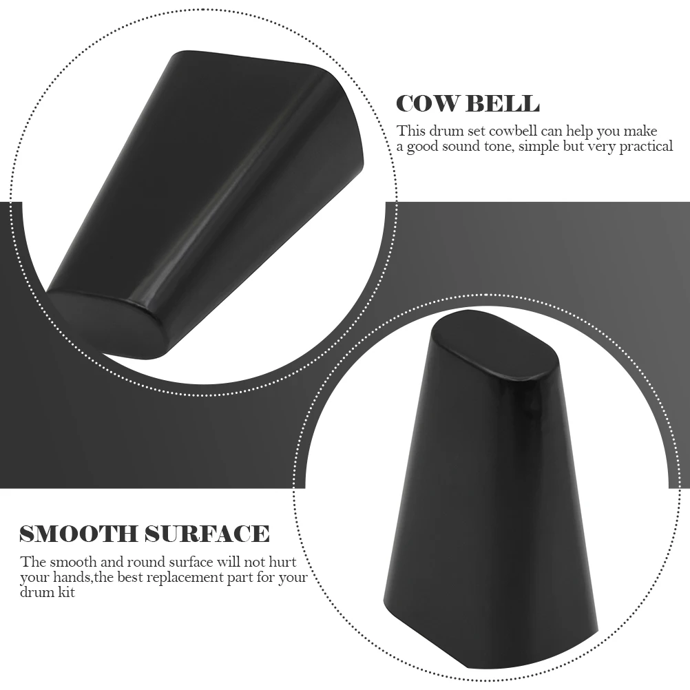 

Cow Bell Cowbell for Drum Kit Major Black Professional Percussion Instrument Accessory