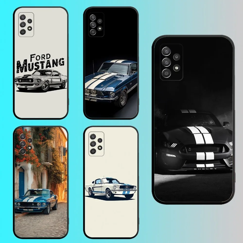 Cool F-Fords Car M-Mustang Phone Case For Samsung S 25,24,21,22,23,30,20,Ultra,Plus,Fe,Lite,Note,10,9,5G Black Soft Shell